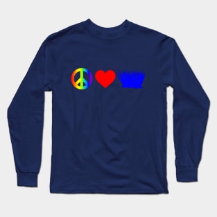 Peace Love Bluegrass Long Sleeve T-Shirt